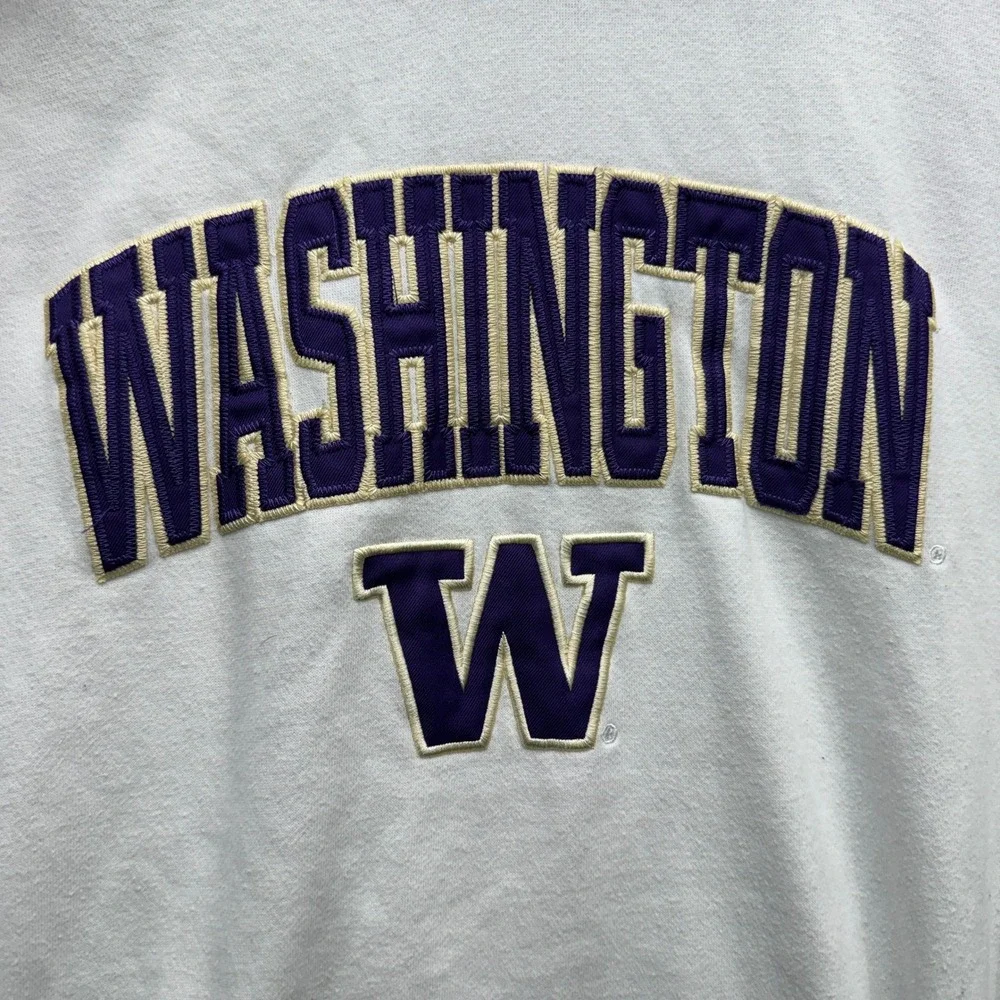 Stadium Athletics Washington Huskies‎ Hoodie Men's M White Long Sleeve Pullover